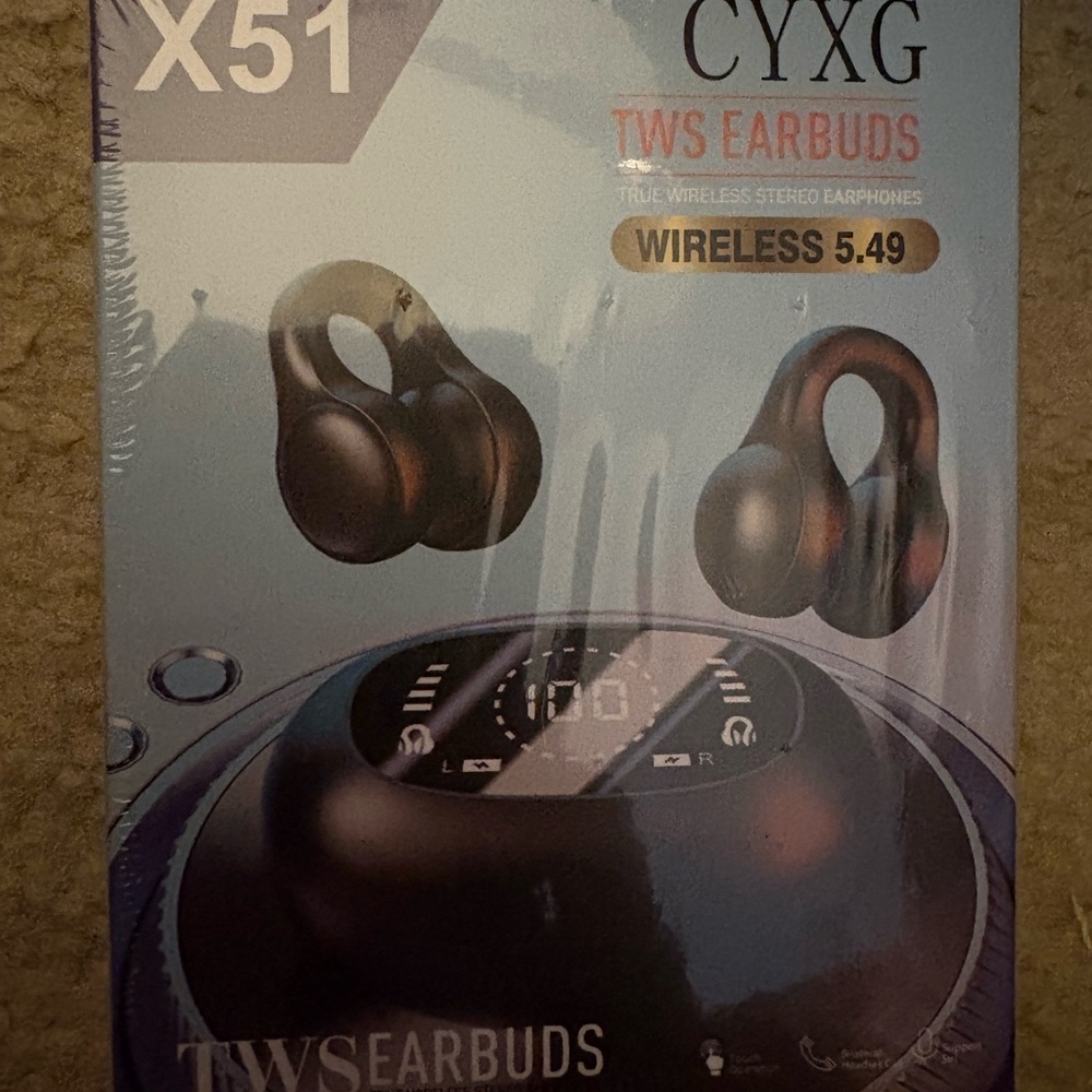 X51 Black Wireless Earbuds NWT
